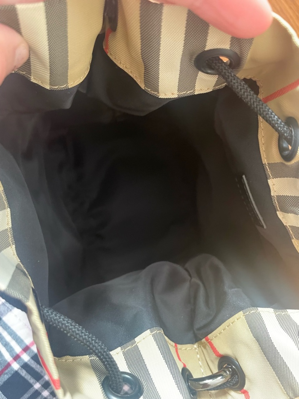 Burberry Vintage Check Drawstring Bucket Bag + Handle & Insert Mini Crossbody - Picture 16 of 17